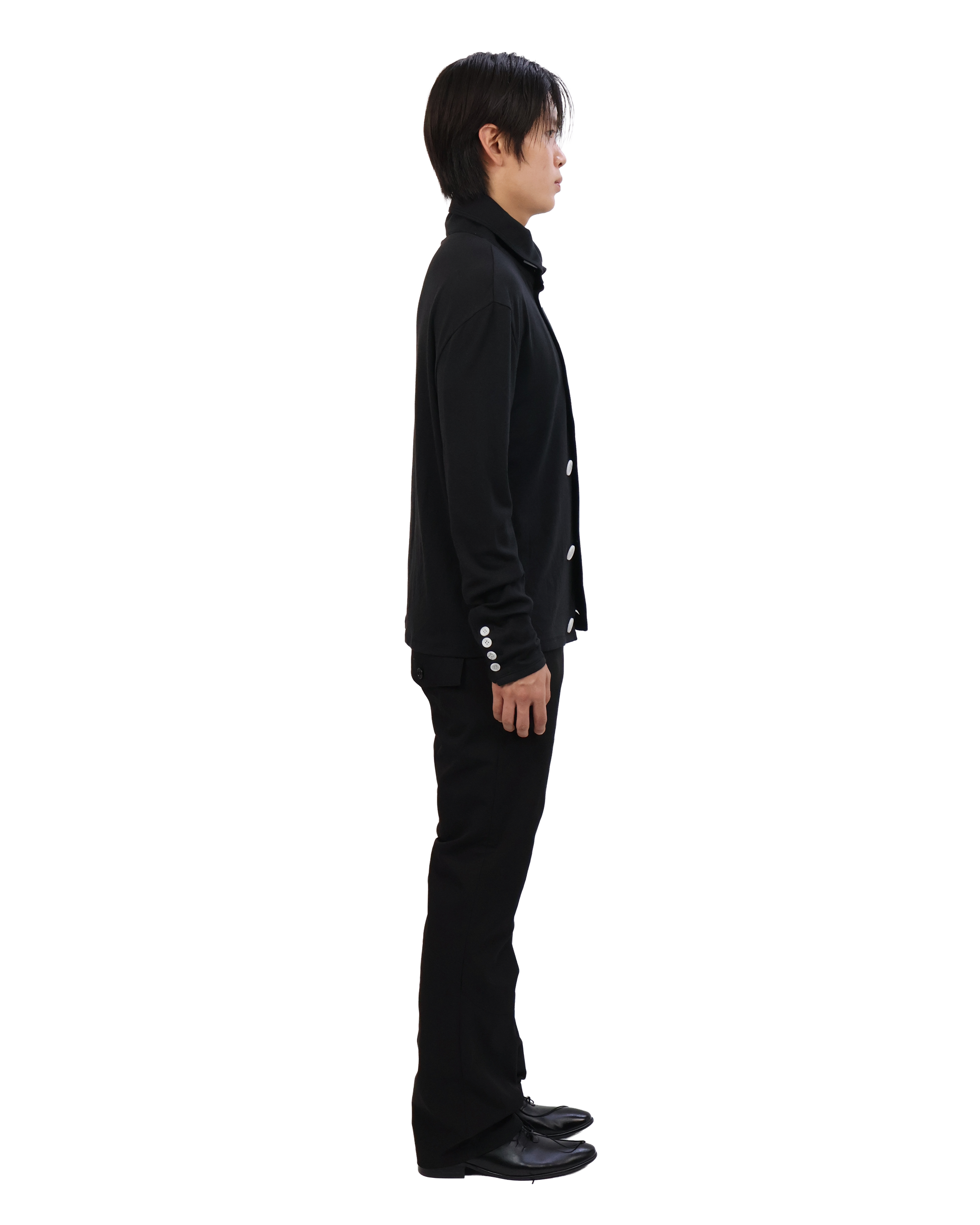 Button Cardigan - Black &amp; White