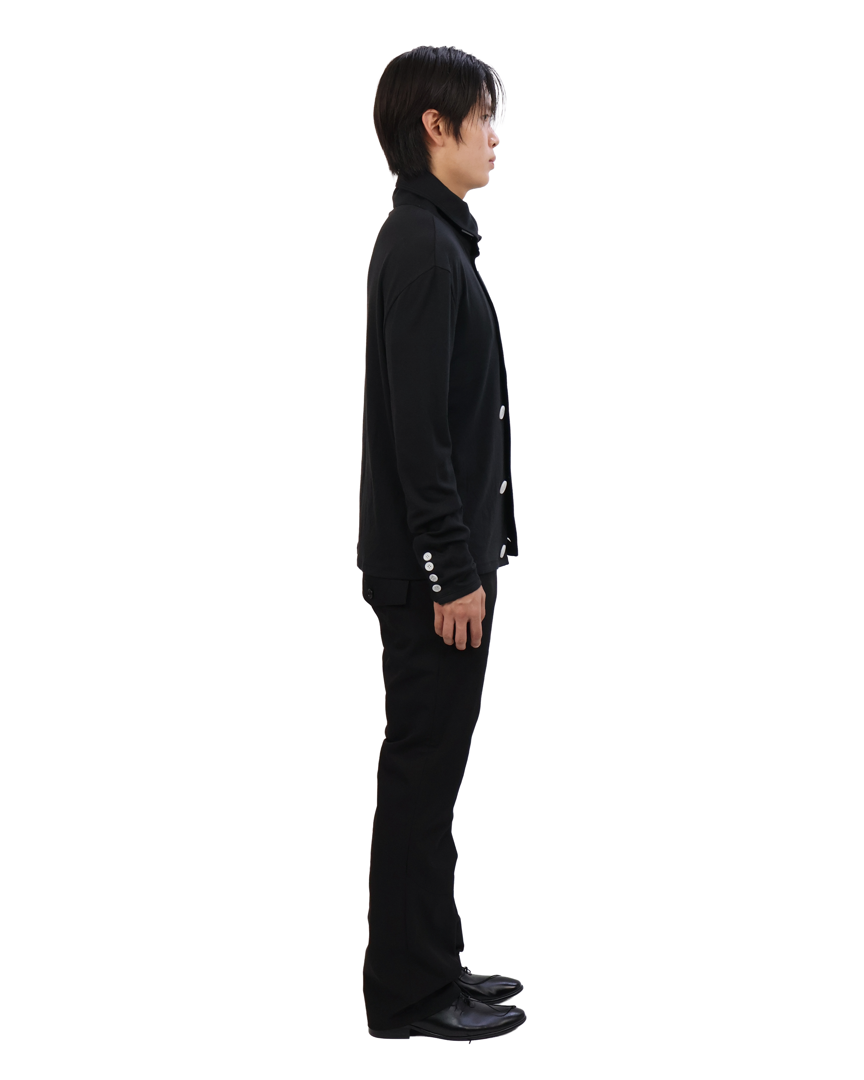 Button Cardigan - Black &amp; White