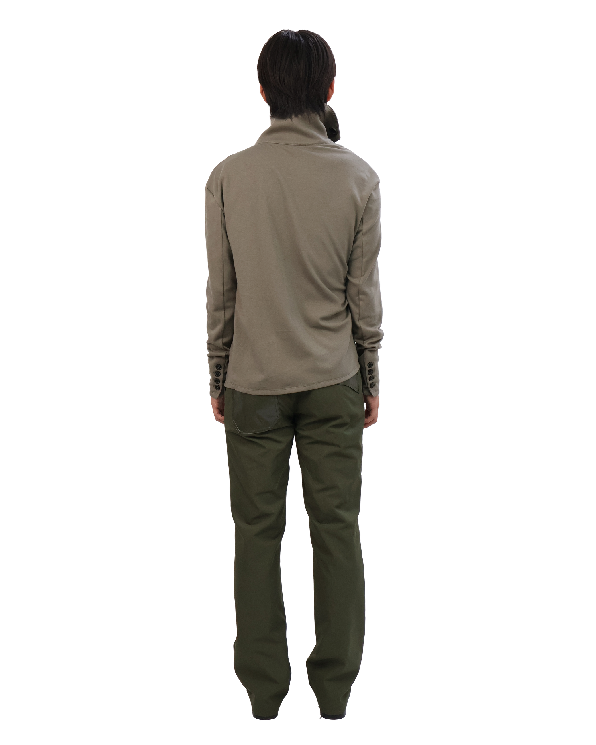 Button Cardigan - Light Olive
