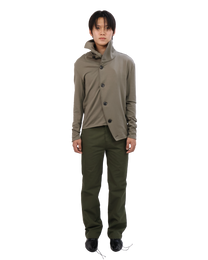 Button Cardigan - Light Olive