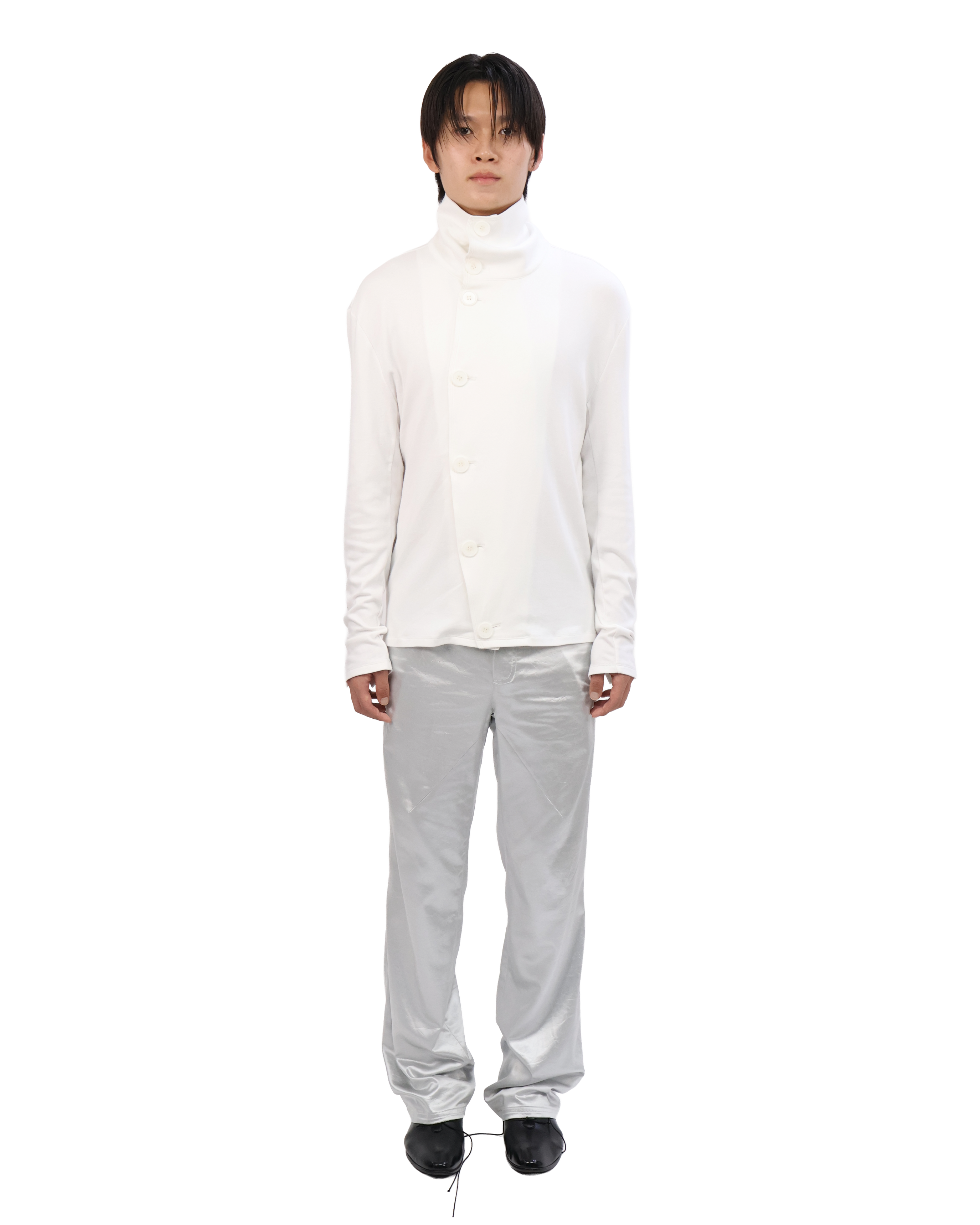 Button Cardigan - White