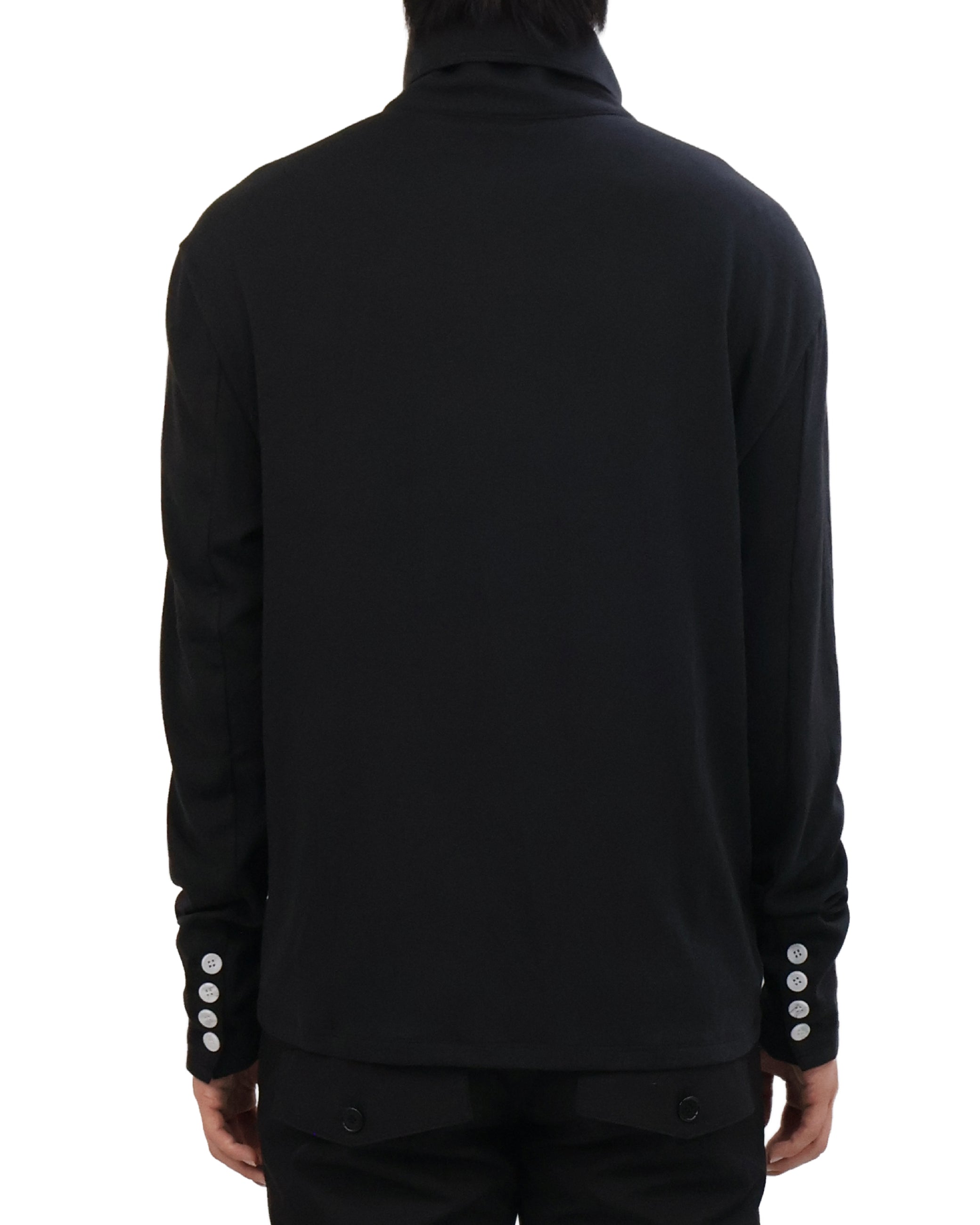 Button Cardigan - Black &amp; White