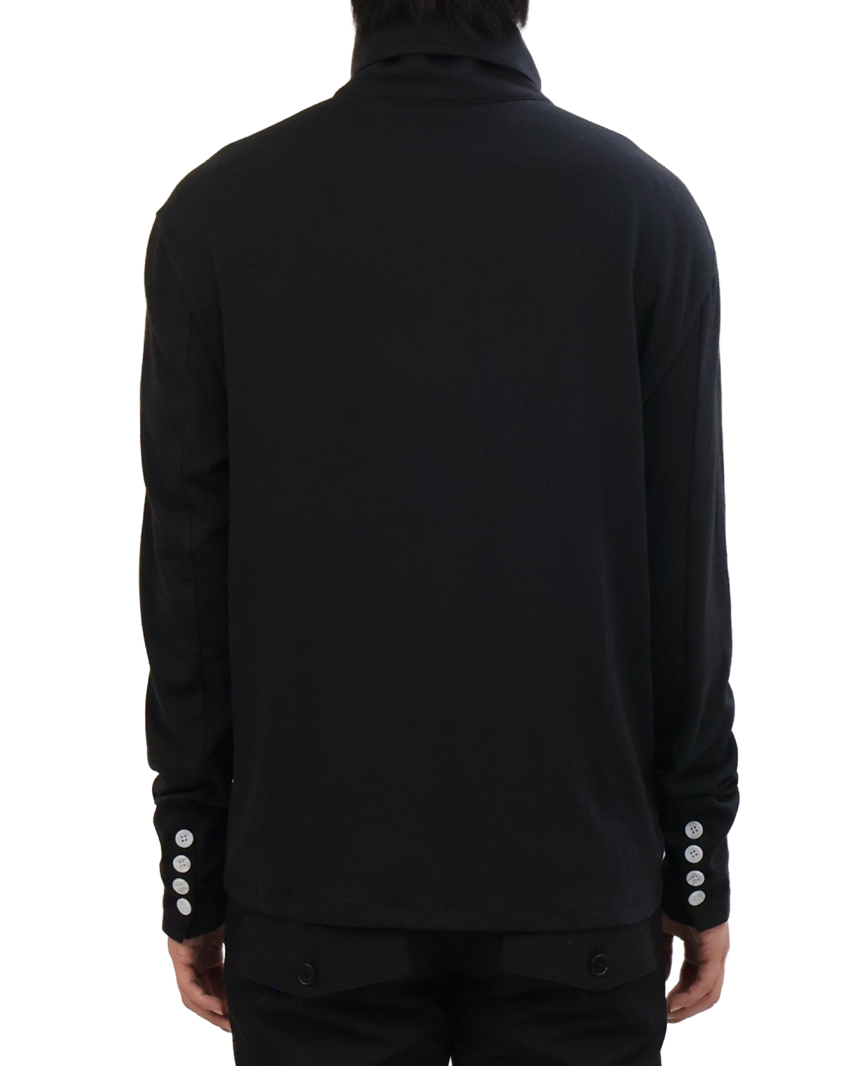 Button Cardigan - Black &amp; White