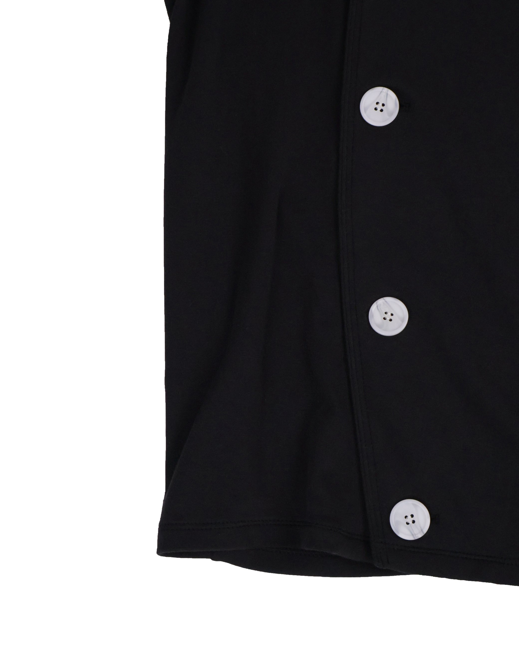 Button Cardigan - Black &amp; White