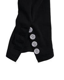 Button Cardigan - Black &amp; White