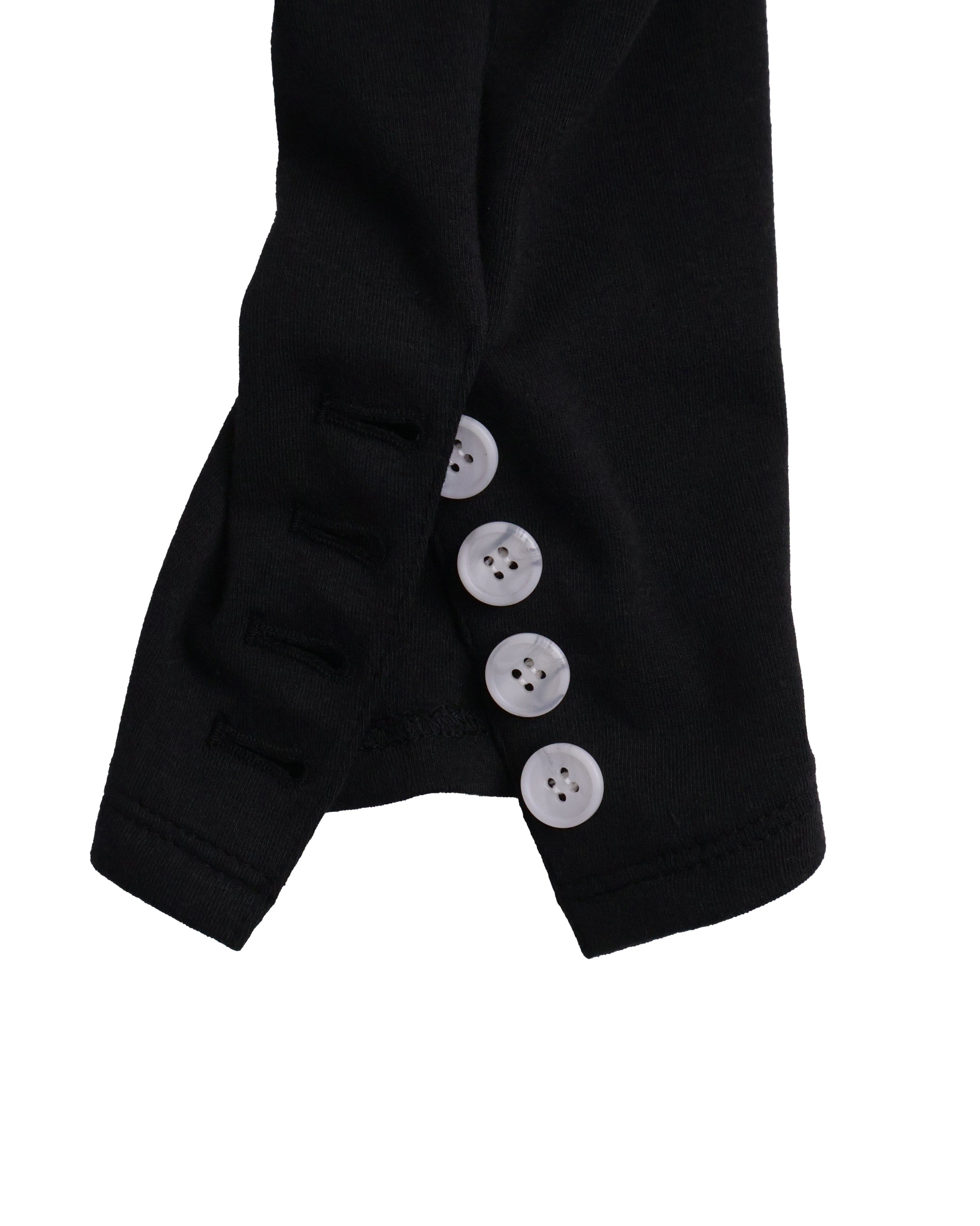 Button Cardigan - Black &amp; White