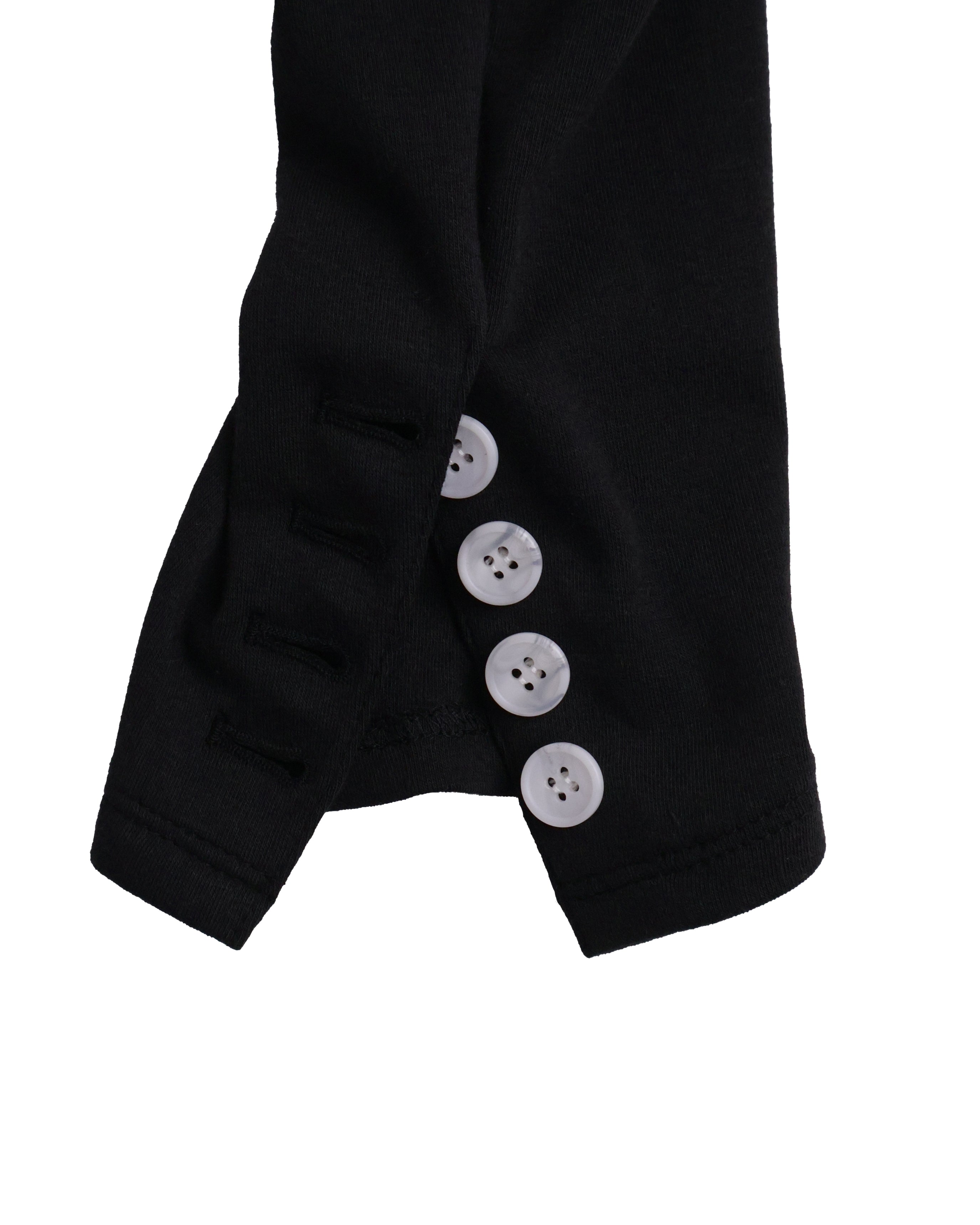 Button Cardigan - Black &amp; White