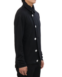 Button Cardigan - Black &amp; White