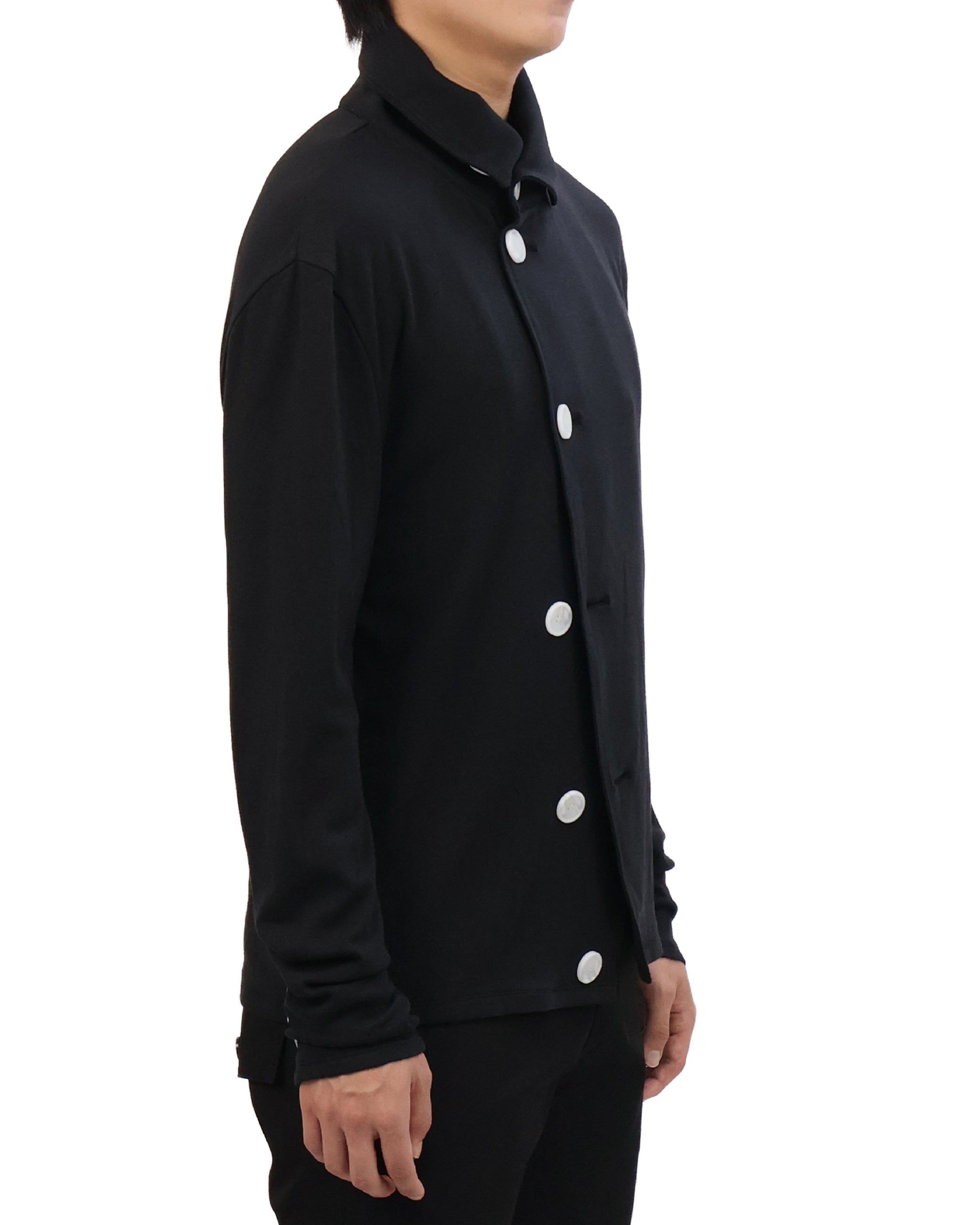 Button Cardigan - Black &amp; White