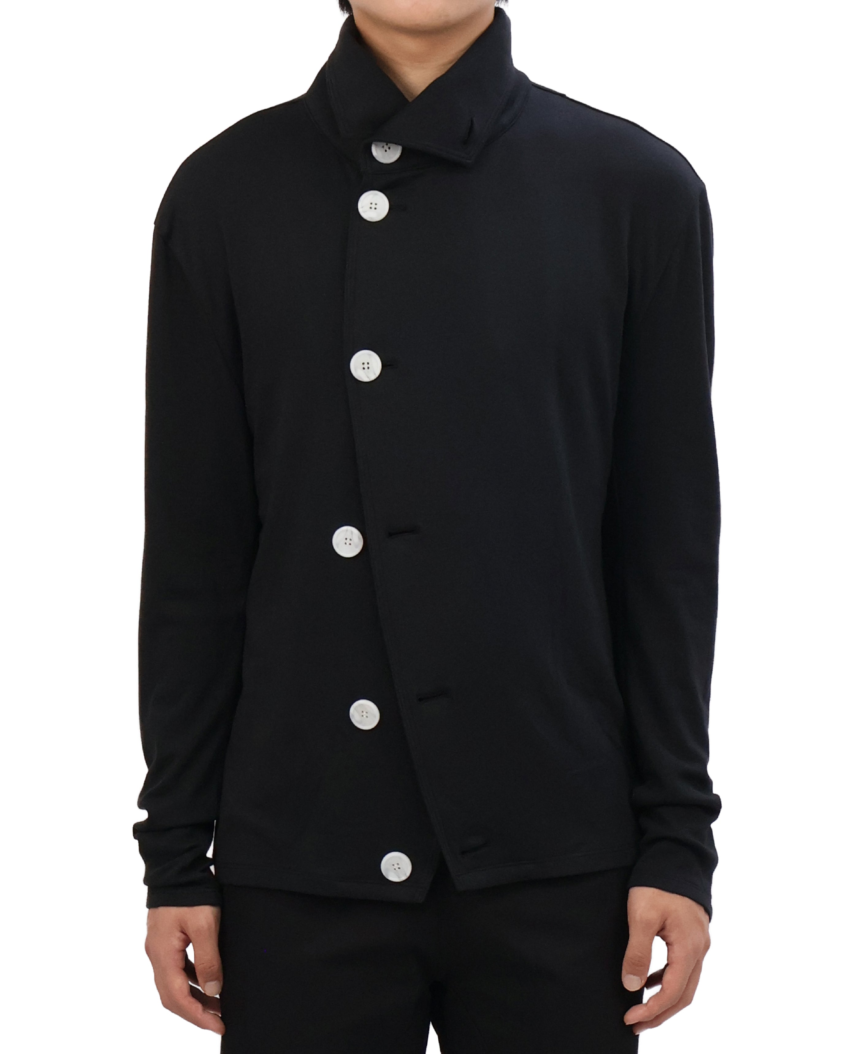 Button Cardigan - Black &amp; White