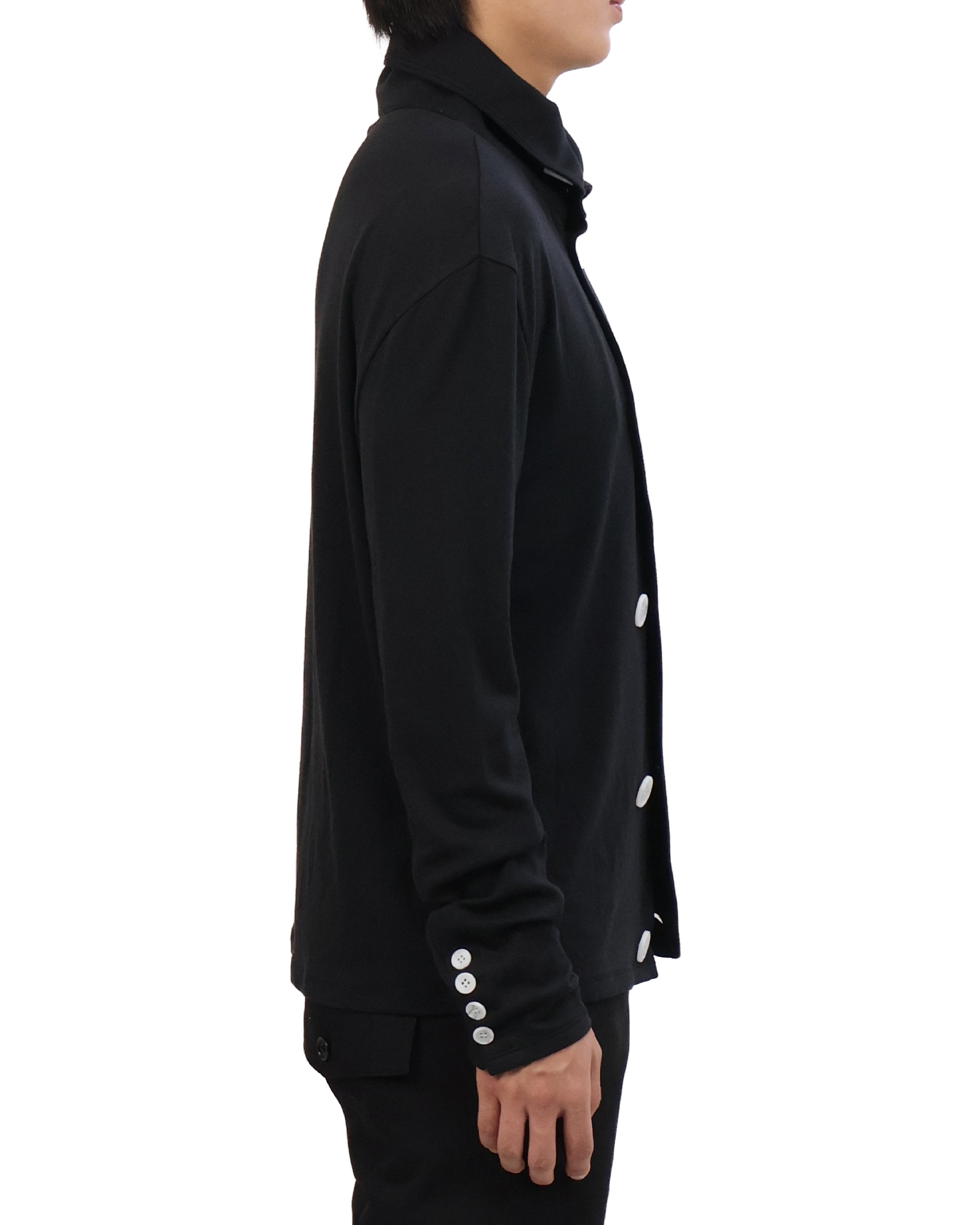 Button Cardigan - Black &amp; White