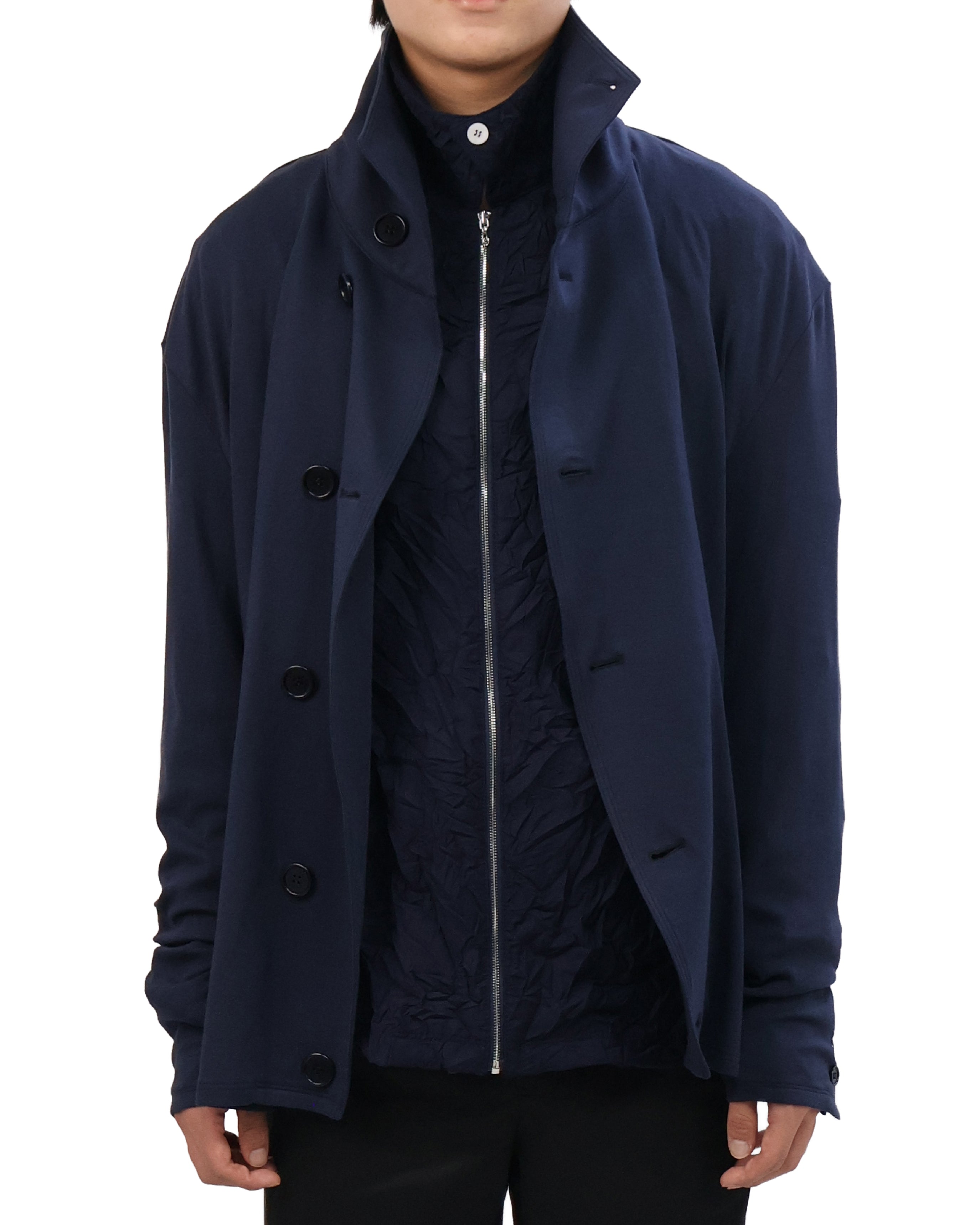 Button Cardigan - Navy