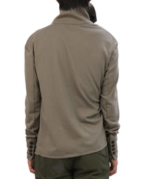 Button Cardigan - Light Olive