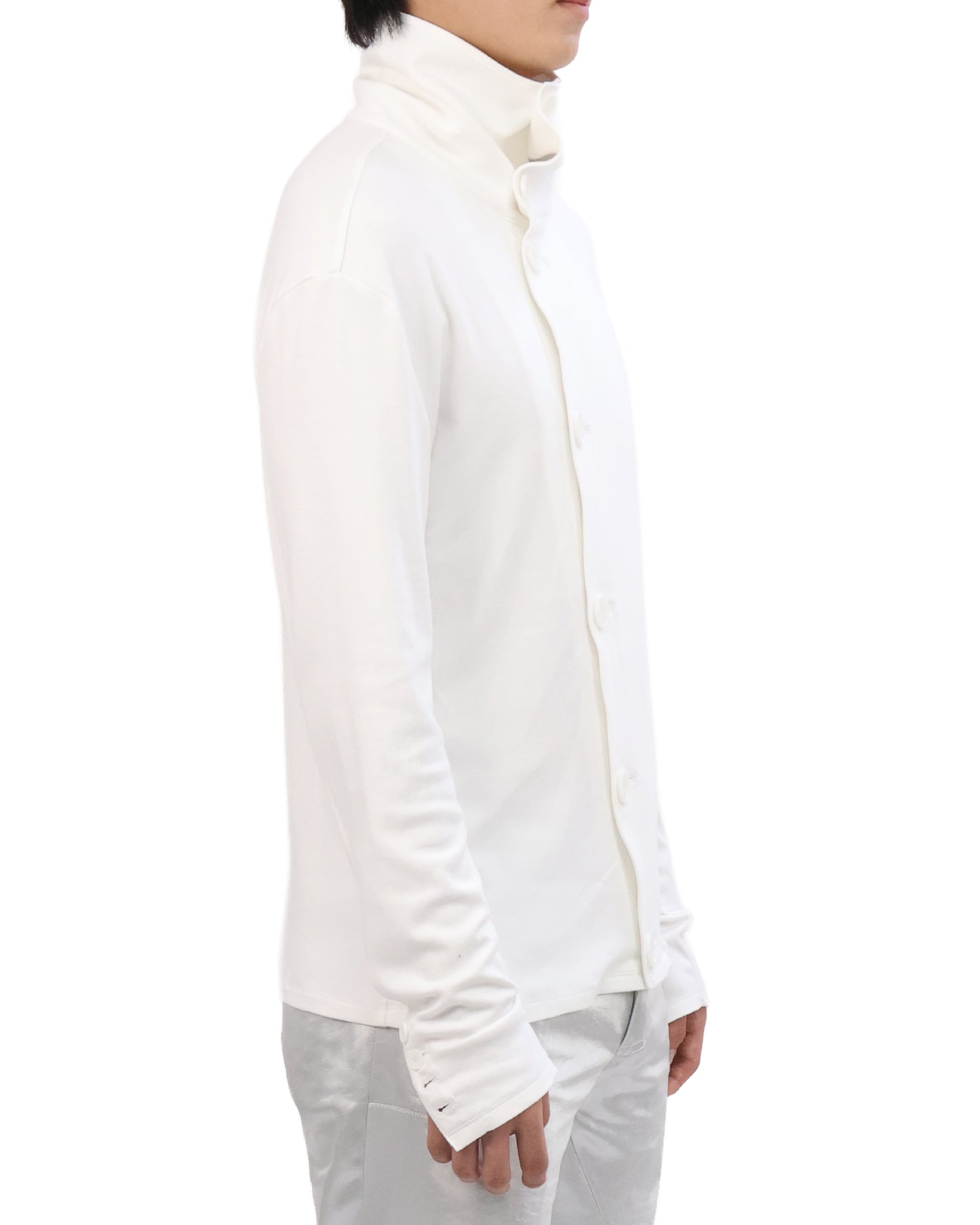 Button Cardigan - White