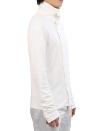 Button Cardigan - White