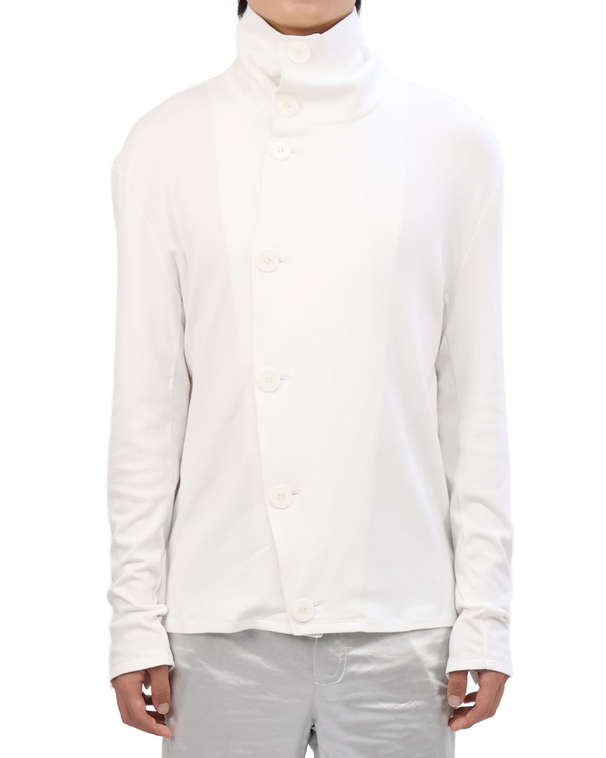 Button Cardigan - White