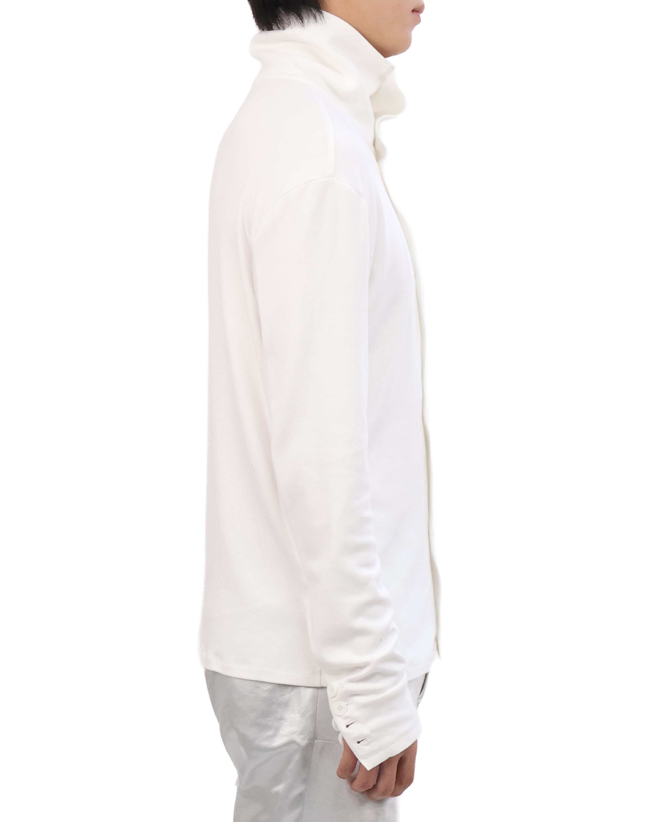 Button Cardigan - White