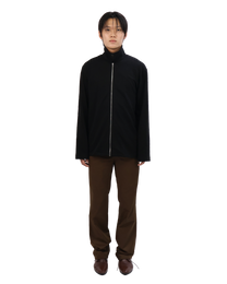 Textured Zip Shirt - Black