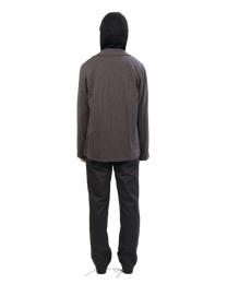 Textured Zip Shirt - Charcoal