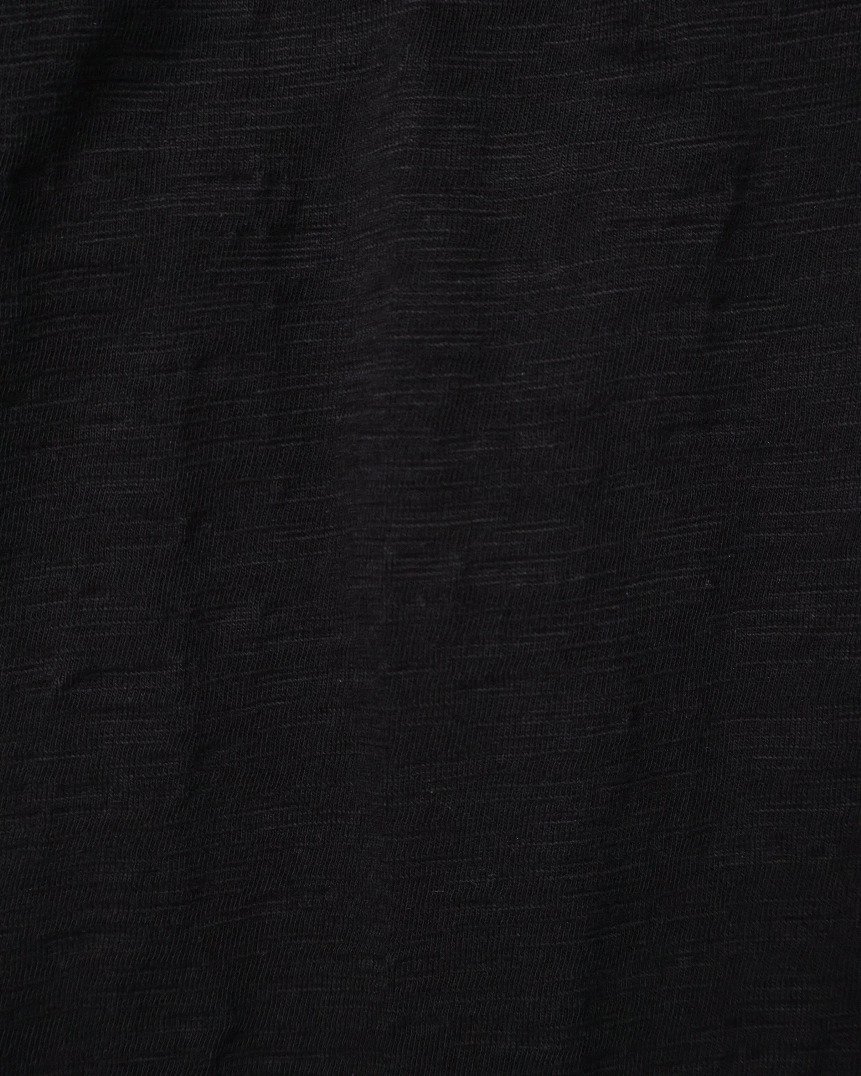 Textured Zip Shirt - Black