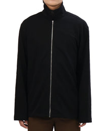 Textured Zip Shirt - Black