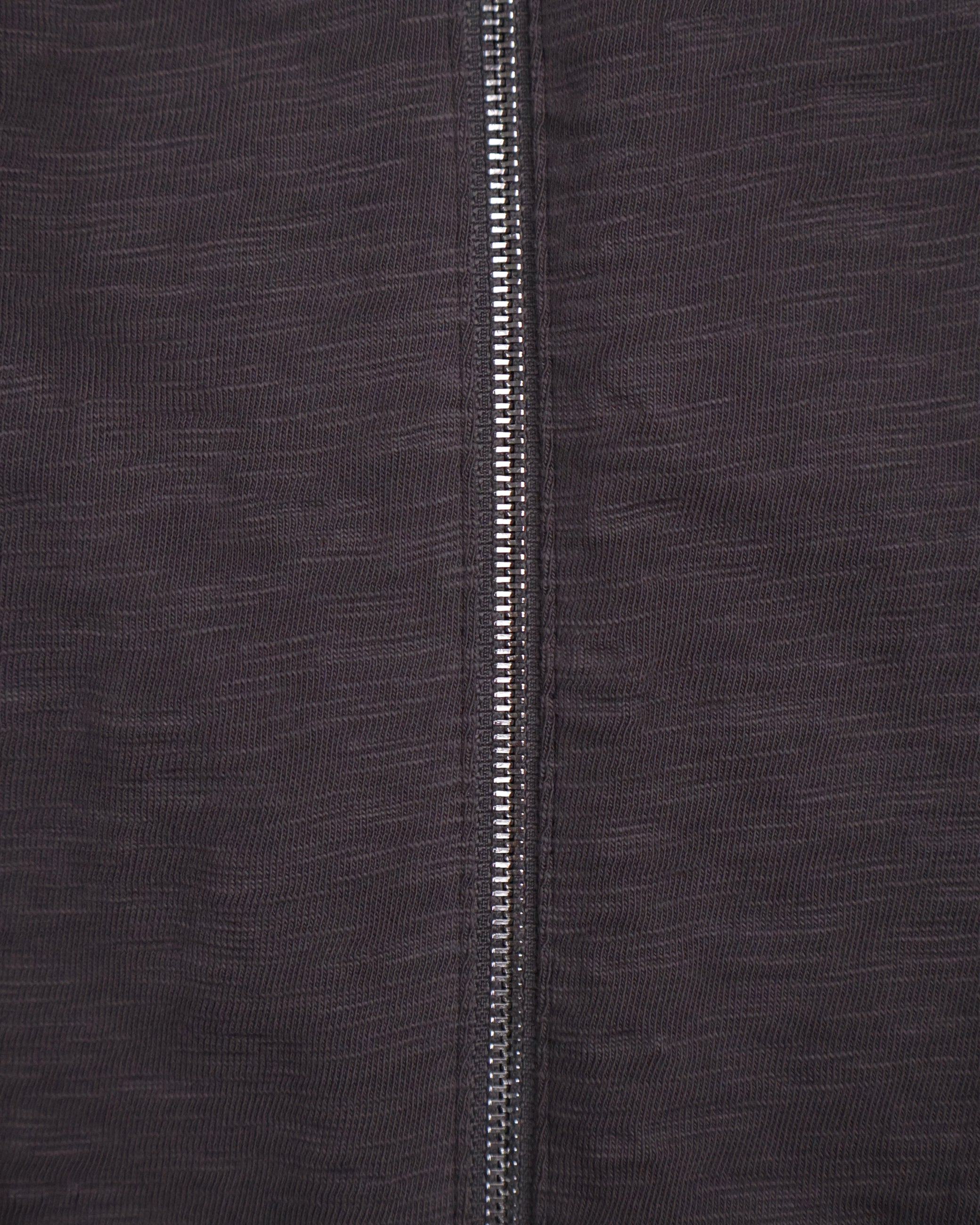 Textured Zip Shirt - Charcoal