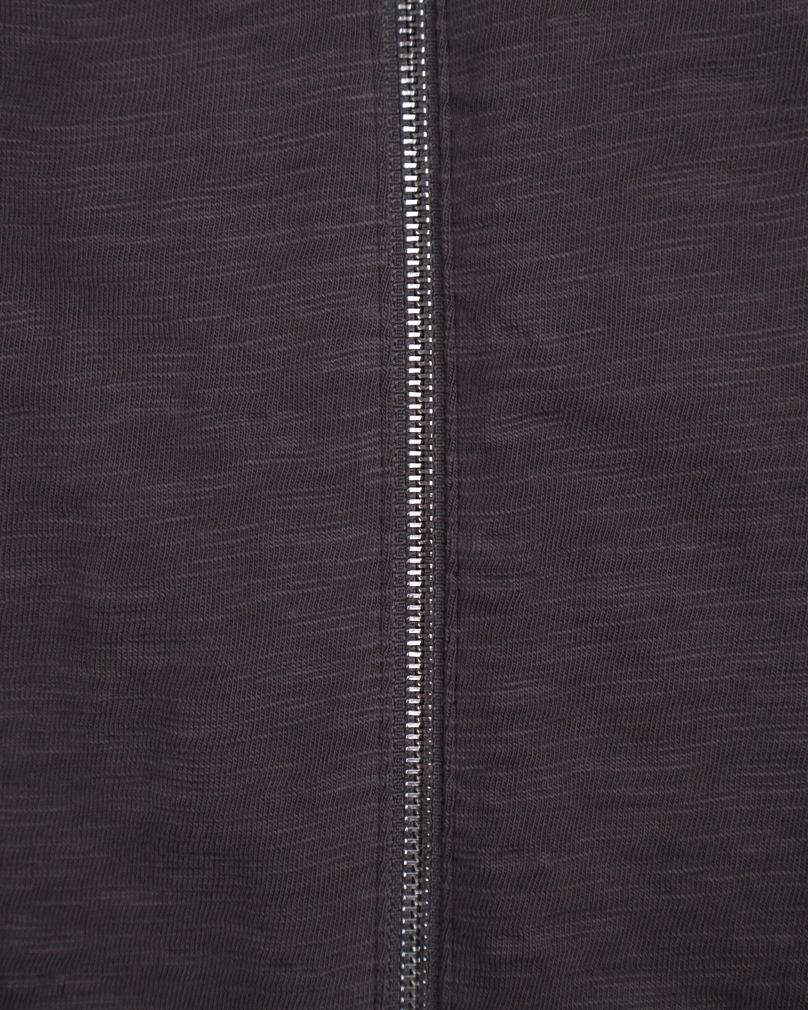 Textured Zip Shirt - Charcoal