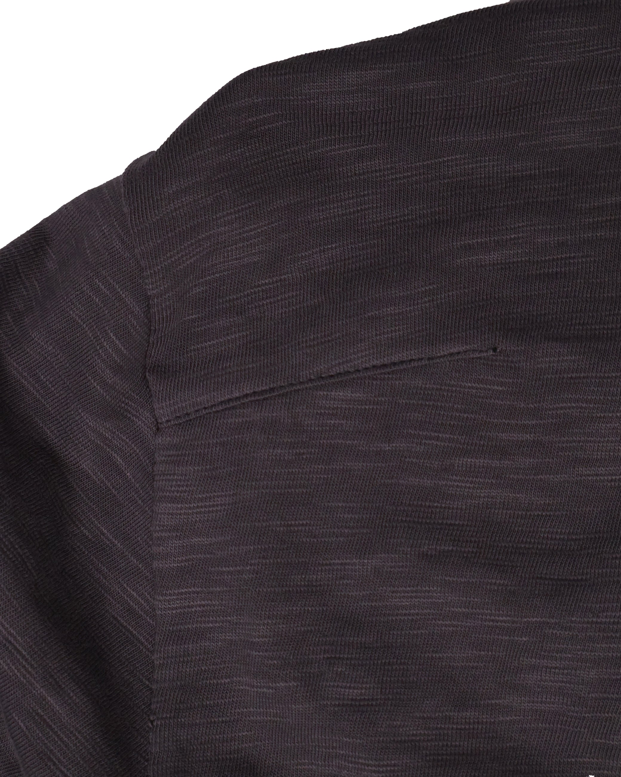 Textured Zip Shirt - Charcoal