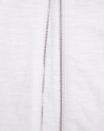 Textured Zip Shirt - White