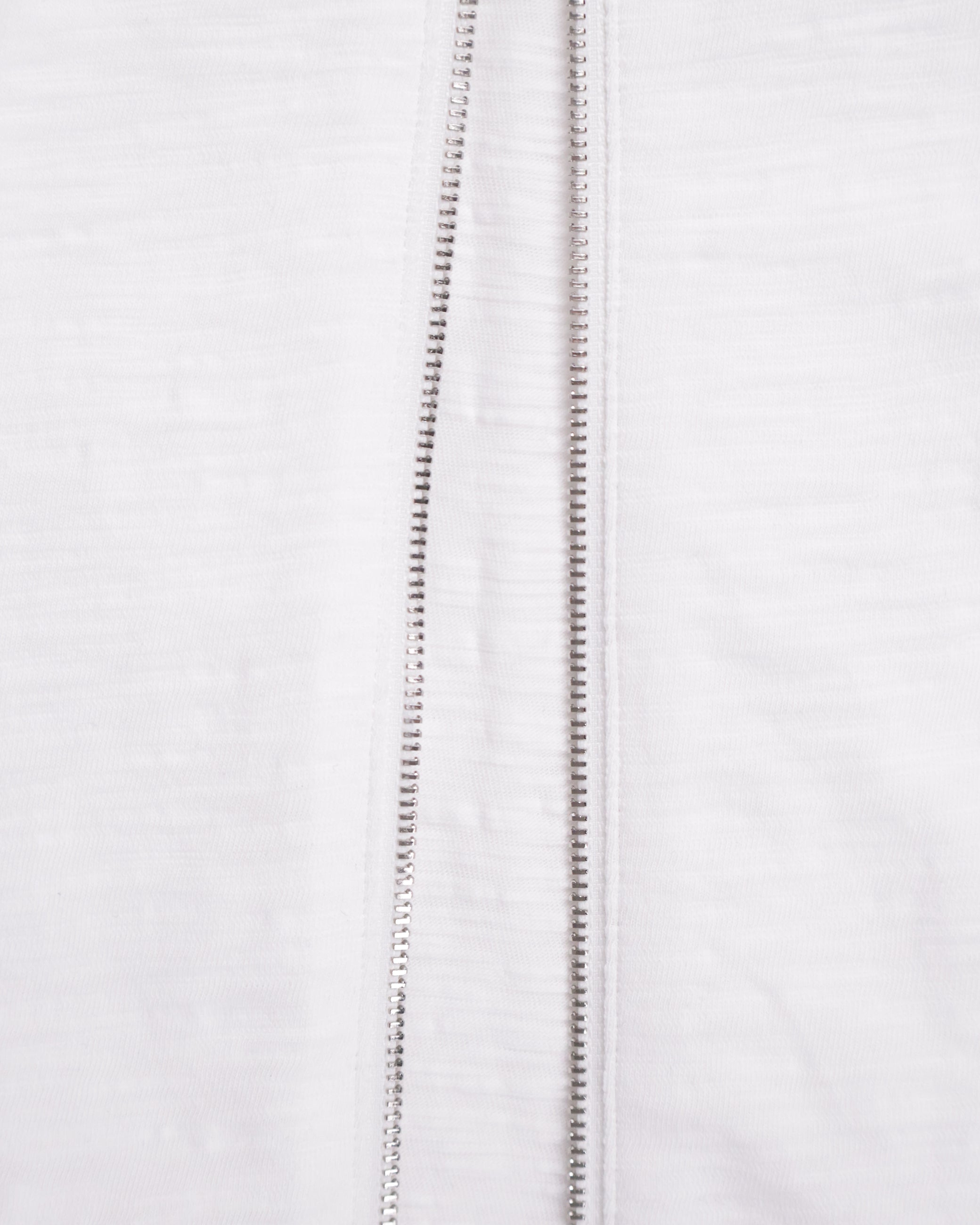 Textured Zip Shirt - White