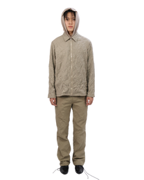 Pleated Collar Shirt - Sand Beige