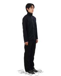 Pleated Collar Shirt - Black