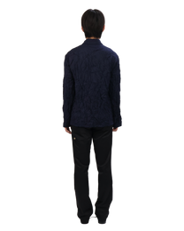 Pleated Collar Shirt - Deep Navy