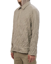 Pleated Collar Shirt - Sand Beige