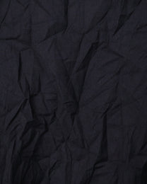 Pleated Collar Shirt - Black