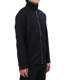 Pleated Collar Shirt - Black