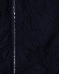 Pleated Collar Shirt - Deep Navy