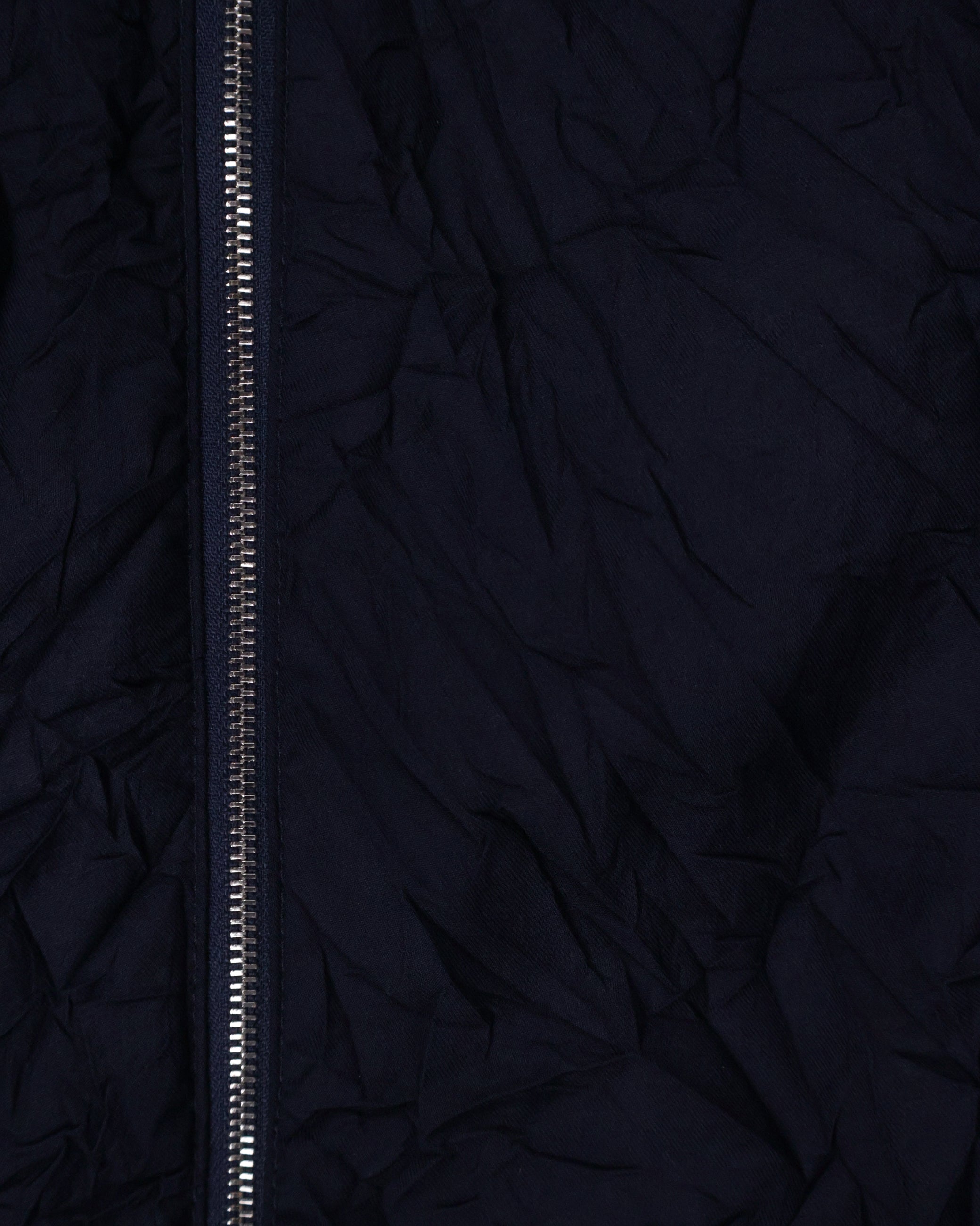 Pleated Collar Shirt - Deep Navy