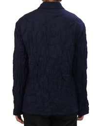 Pleated Collar Shirt - Deep Navy