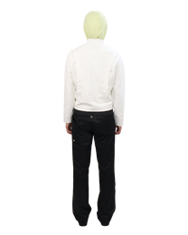 Buttoned Neck Hoodie -  Neon Yellow