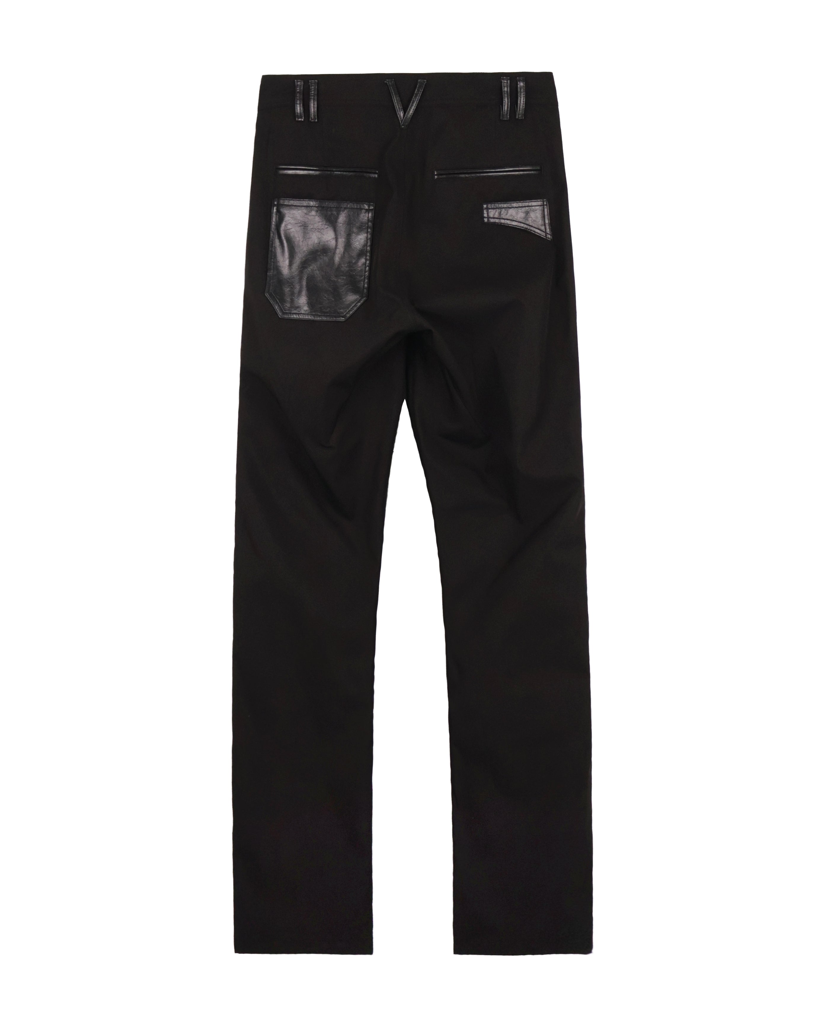 Leather Pocket Pants - Black