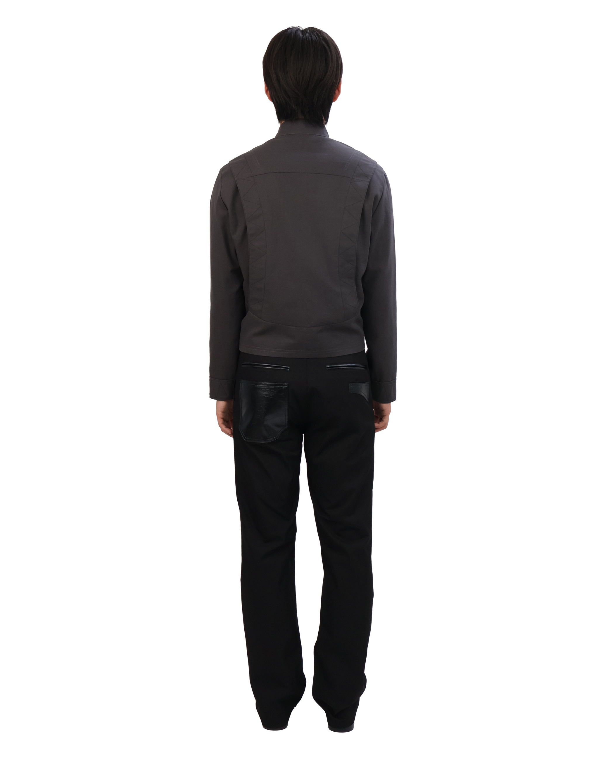 Leather Pocket Pants - Black