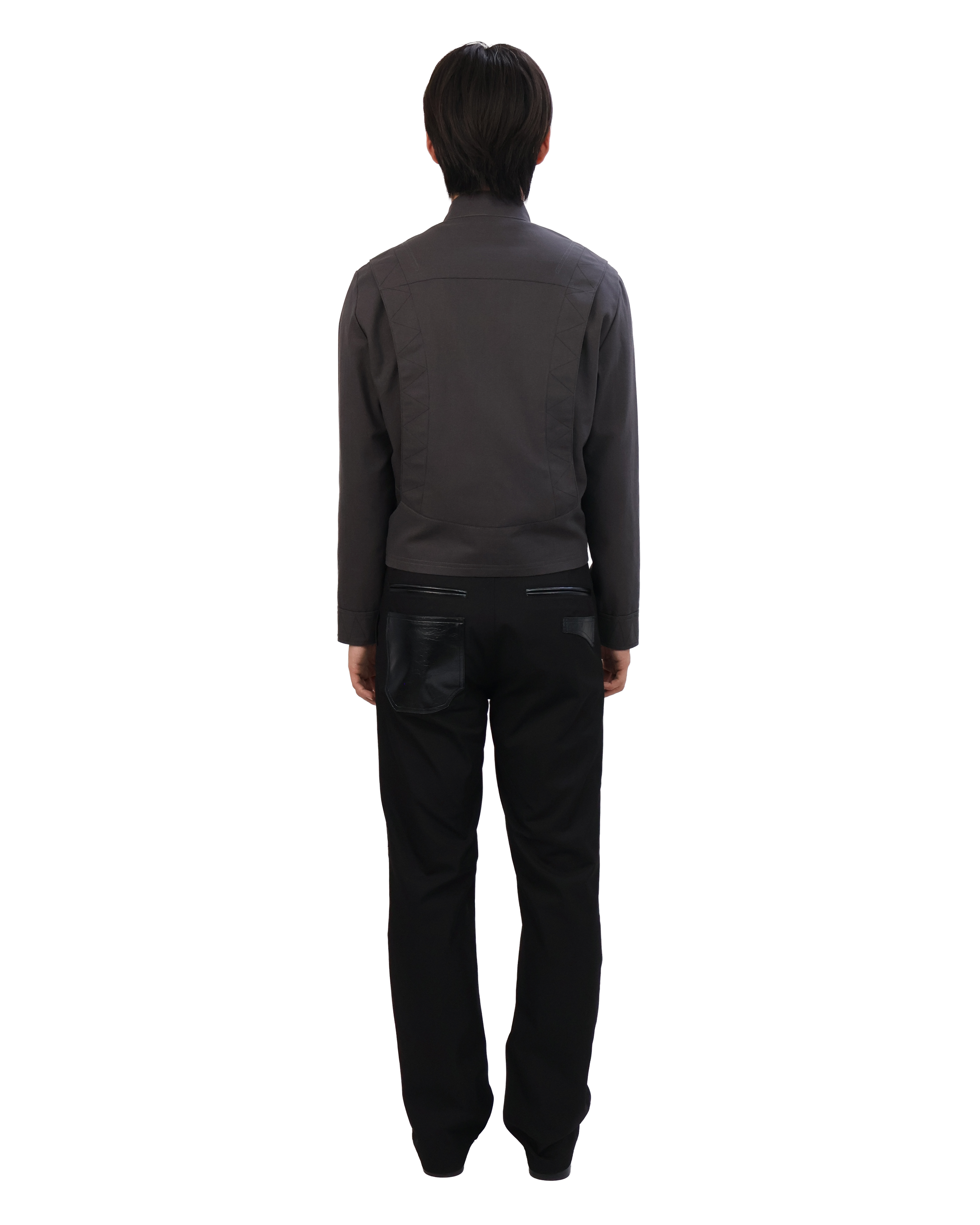 Leather Pocket Pants - Black