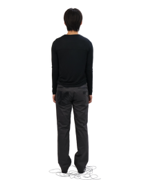 Leather Pocket Pants - Charcoal