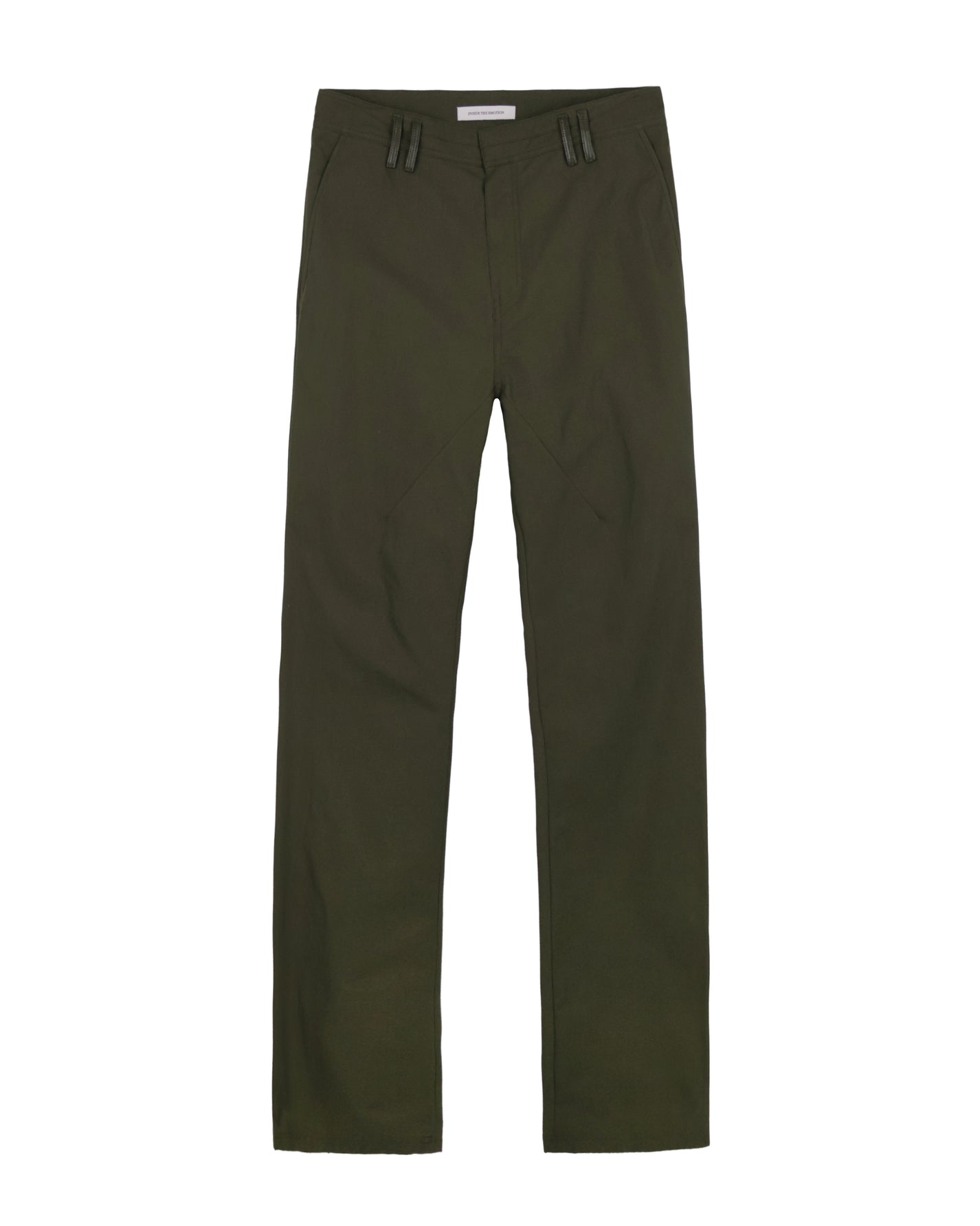 Leather Pocket Pants - Deep Olive