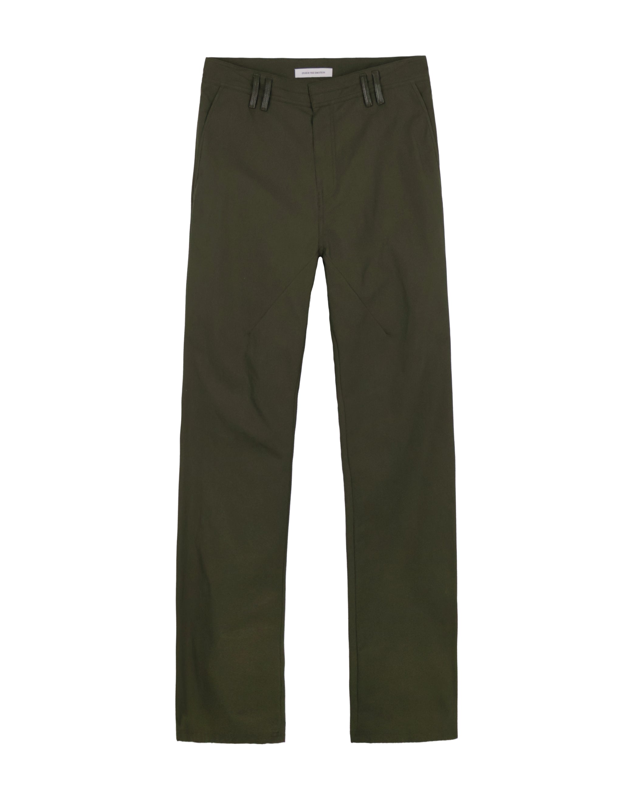 Leather Pocket Pants - Deep Olive