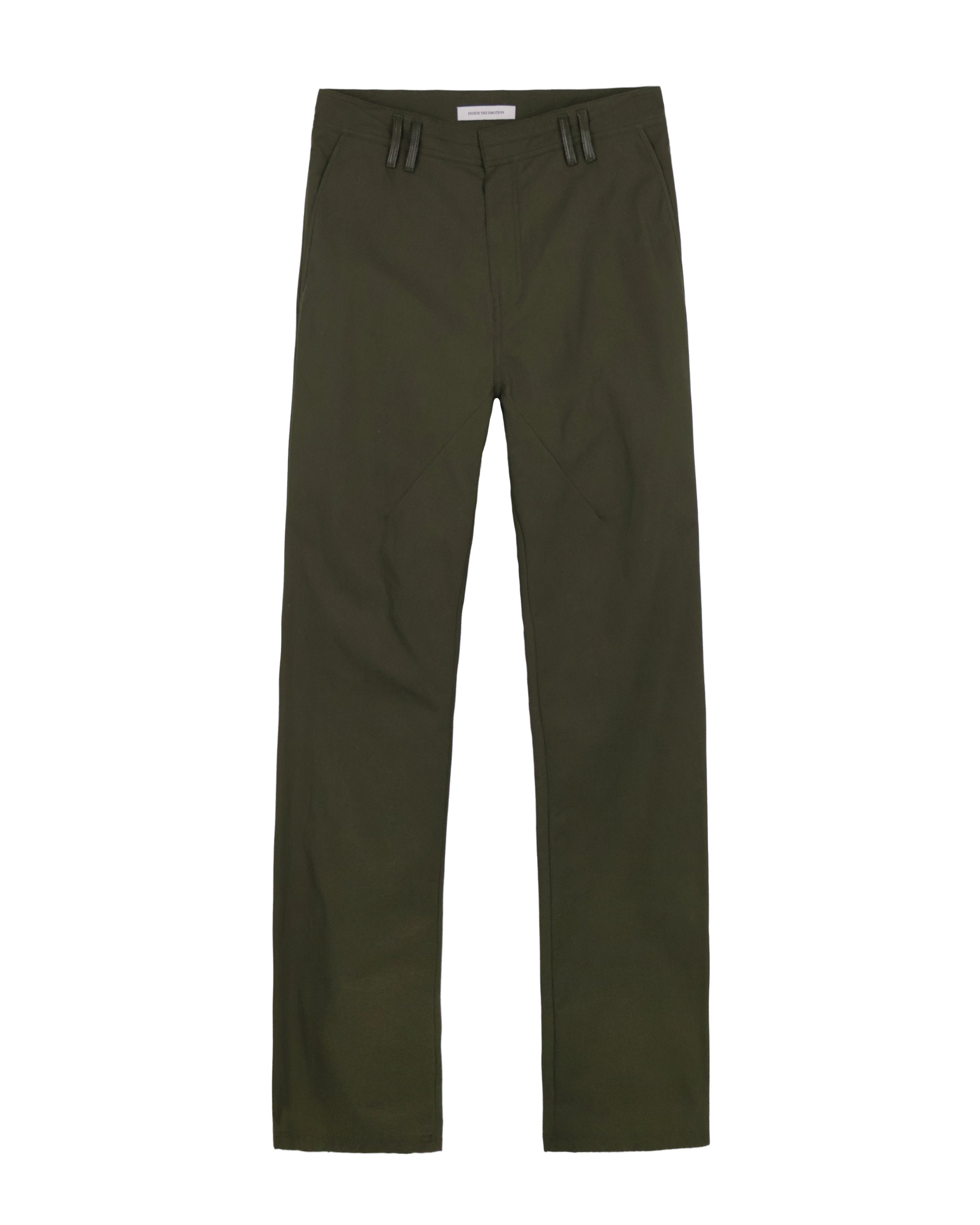 Leather Pocket Pants - Deep Olive