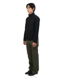 Leather Pocket Pants - Deep Olive