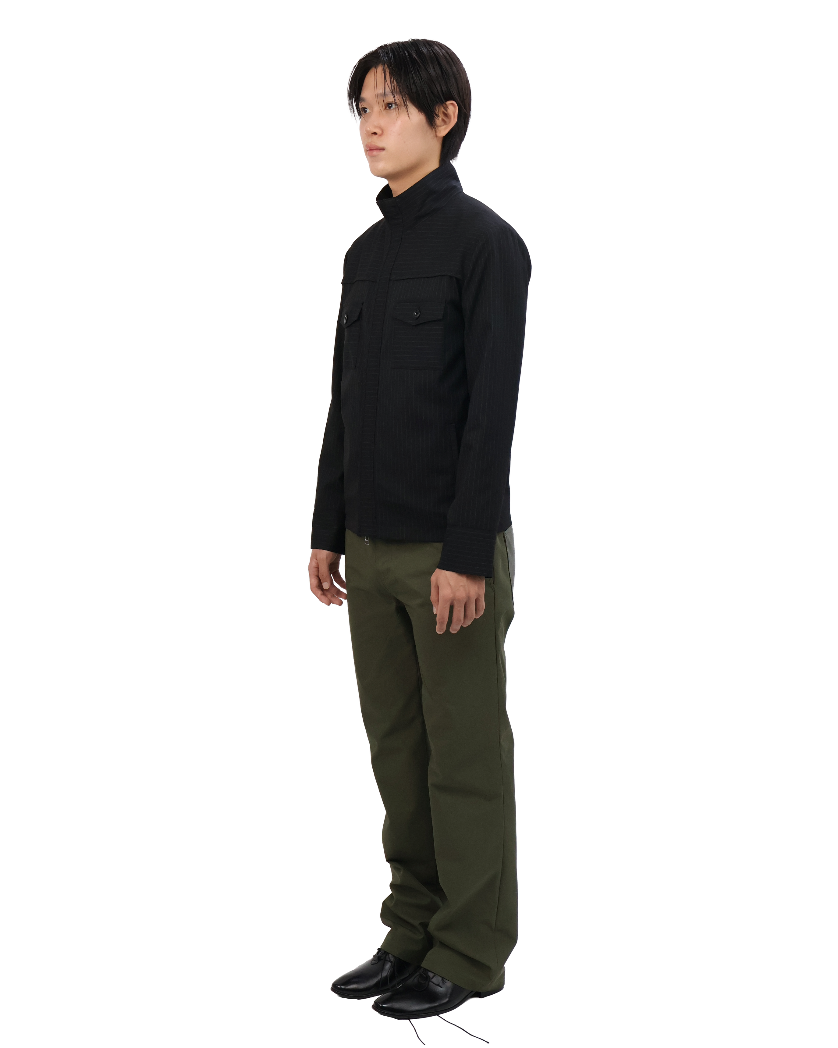 Leather Pocket Pants - Deep Olive