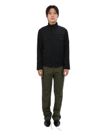 Leather Pocket Pants - Deep Olive